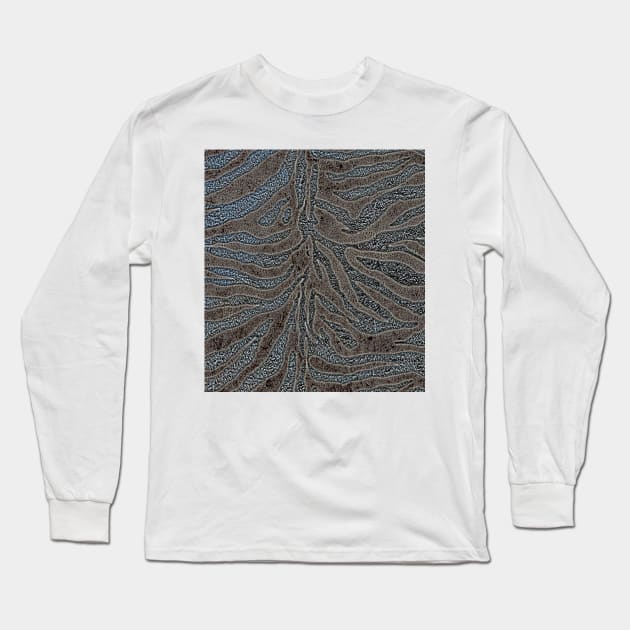 Zebra texture with marble styles Long Sleeve T-Shirt by Choulous79